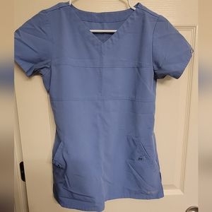 Grey's Anatomy Signature Scrub Top - Seal Blue - size XS